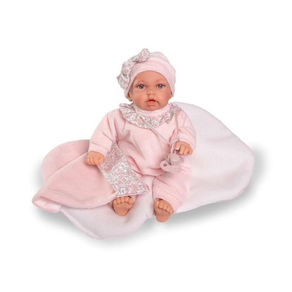 Antonio Juan 12443 PETIT – realistická panenka s měkkým látkovým tělem – 27 cm