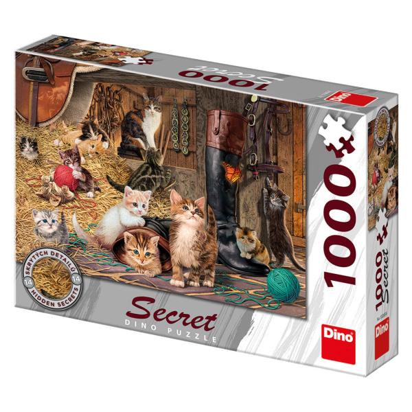 Dino kočičky 1000 secret collection Puzzle