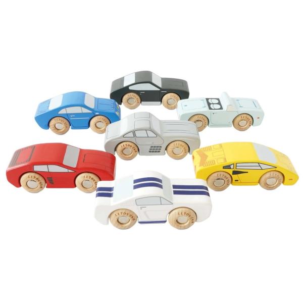 Le Toy Van Sada dřevěných sportovních autíček