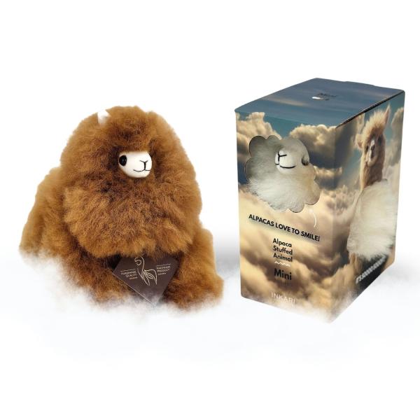 INKARI Plyšová hračka Alpaka Mini Hazelnut 15cm (obrázek 3)