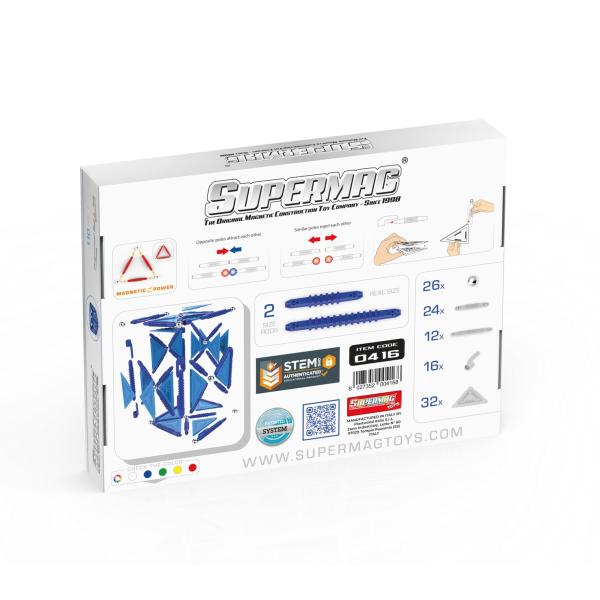 SUPERMAG magnetická stavebnice Geometry 110ks