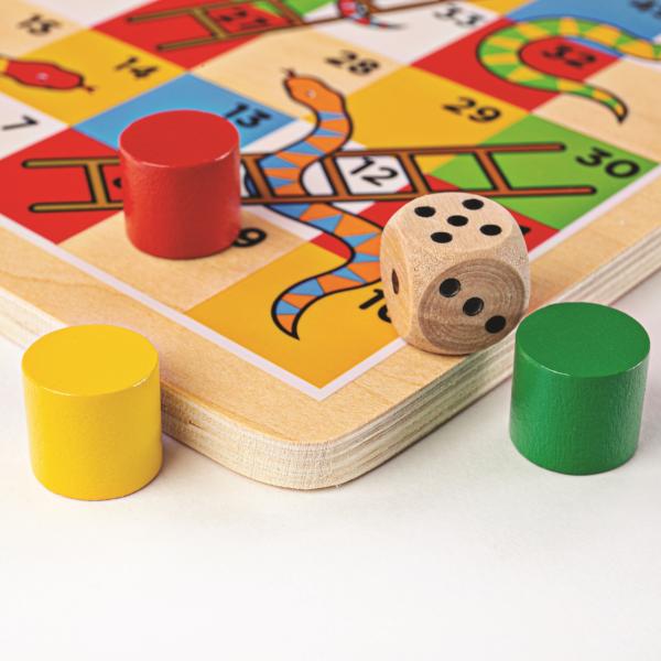 Bigjigs Toys Žebříky a hadi 2 (obrázek 3)