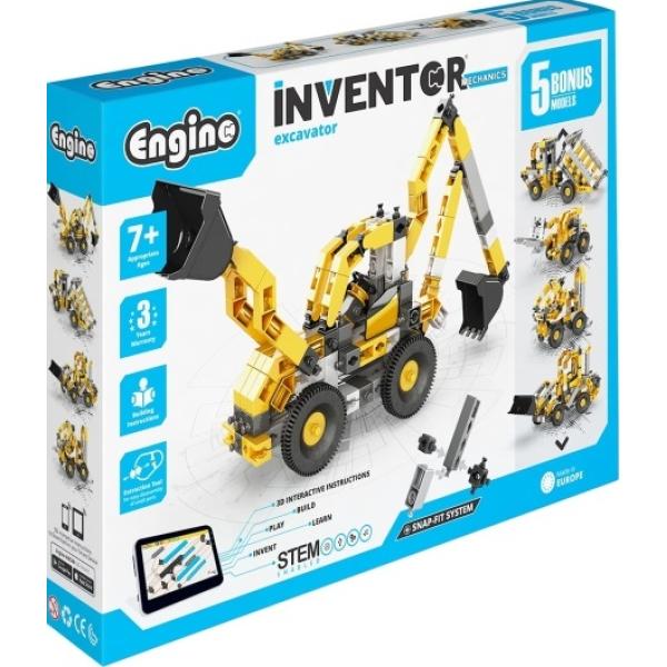 Escavatore Engino INVENTOR MECHANICS con 5 modelli bonus