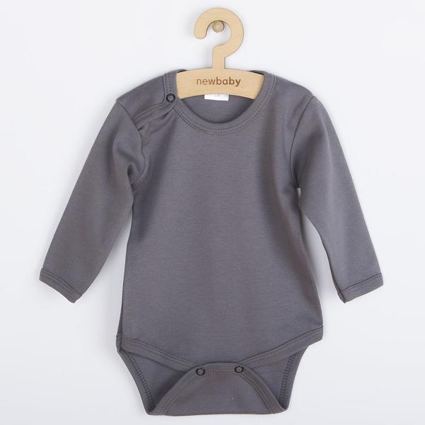 Dětské body New Baby Classic II tmavě šedé