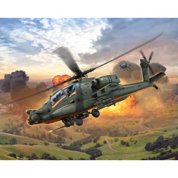 Plastic modelky vrtulník 04985 – AH-64A Apache (1: 100)