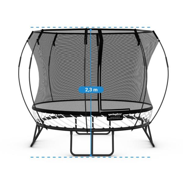 Springfree Trampoline® Compact Round (R54) Trampolína s ochrannou sítí, 240 × 240 cm (obrázek 5)