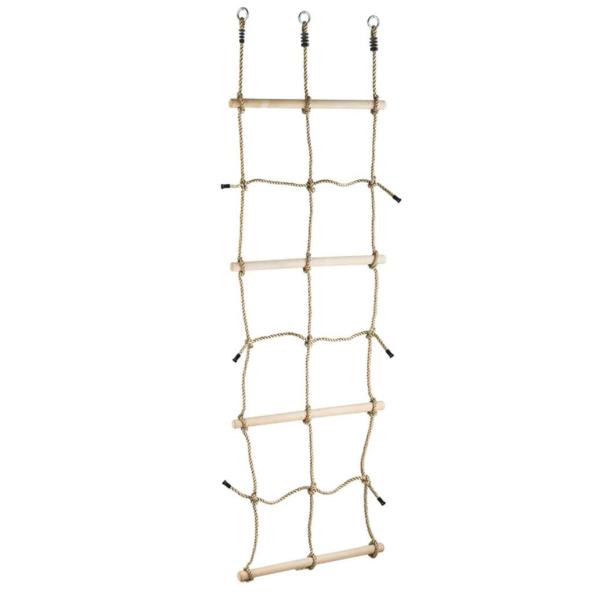Rete Da Arrampicata Con Traverse In Legno-image