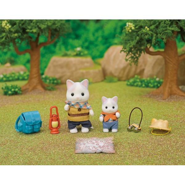 Sylvanian Families Průzkumná sada – Latte Cat Brat a miminko