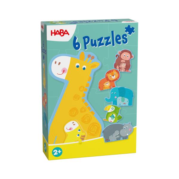 Haba Puzzle pre najmenších Zvieracia rodinka 6 ks