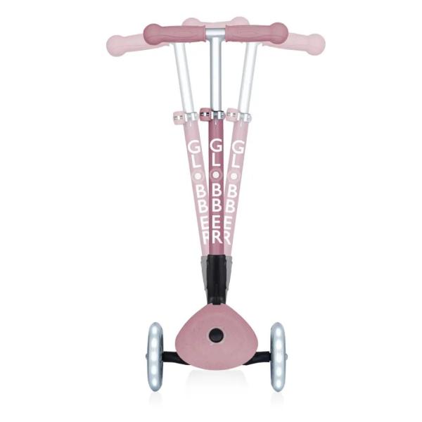 Globber koloběžka Junior Foldable lights Ecologic - Berry (obrázek 7)