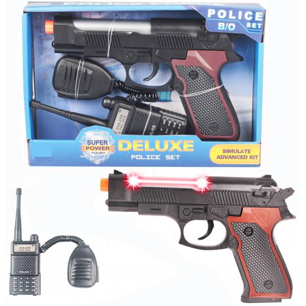 POLICÍA - Pistola y walkie-talkie