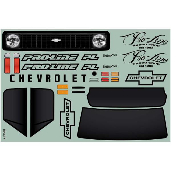 Pro-Line karosérie 1:10 Chevrolet C-10 1972 šedá (Stampede, Granite) (obrázek 7)
