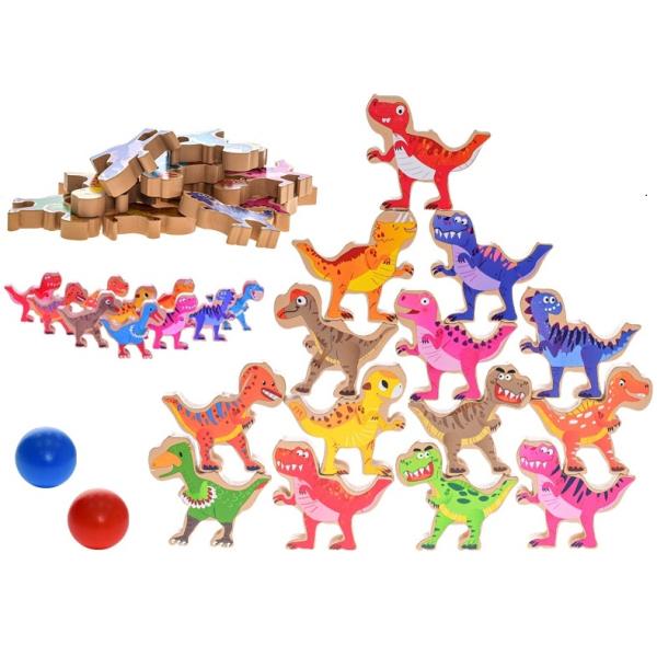 Big Tree dinosaur jenga/puzzle 16ks dinosaurů 8cm