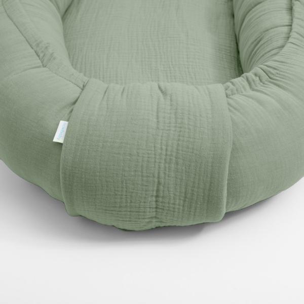 Mušelínové hnízdečko pro miminko New Baby salvia (obrázek 3)