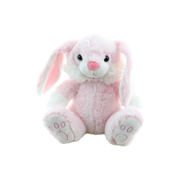 Králik plyšový ružový 23 cm