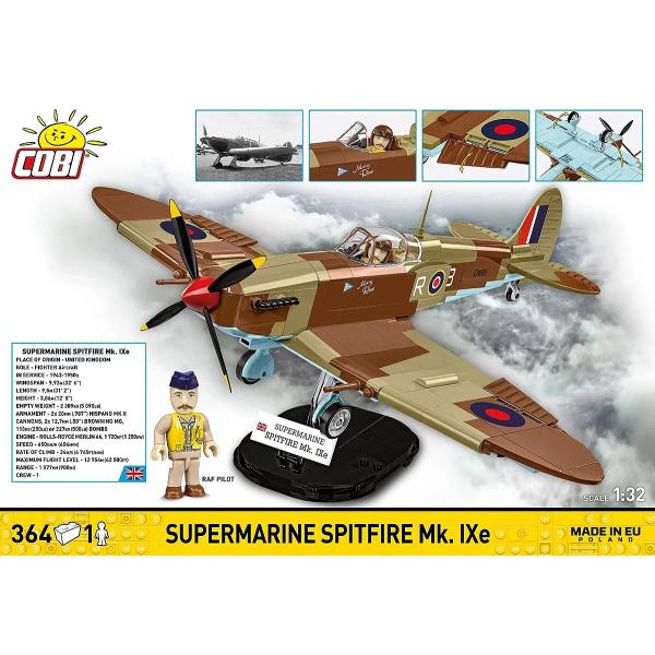Cobi II WW Supermarine Spitfire Mk. IXe, 1:32, 352 k, 1 f (obrázek 4)