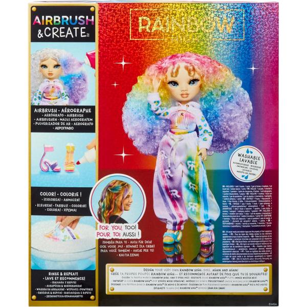 Rainbow High Air Brush panenka - zelené oči (obrázek 6)