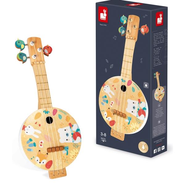Janod Pure dětská kytara pro nejmenší Bendžo
