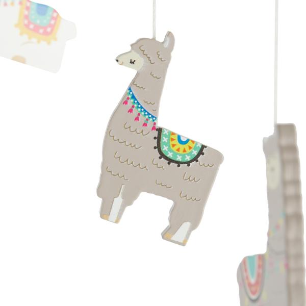 Bieco - Dřevěná závěsná hračka - lama (obrázek 4)