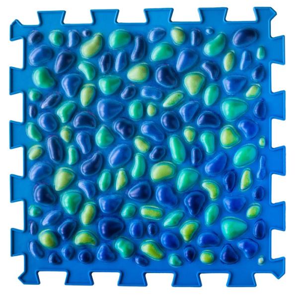 Ortek Masážní ortopedická podložka Puzzle "Mix" 9 prvků Modrá (obrázek 5)