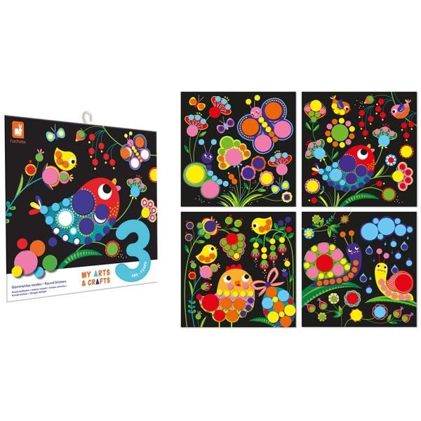 Janod My arts&crafts Kreativní sada Kulaté nálepky