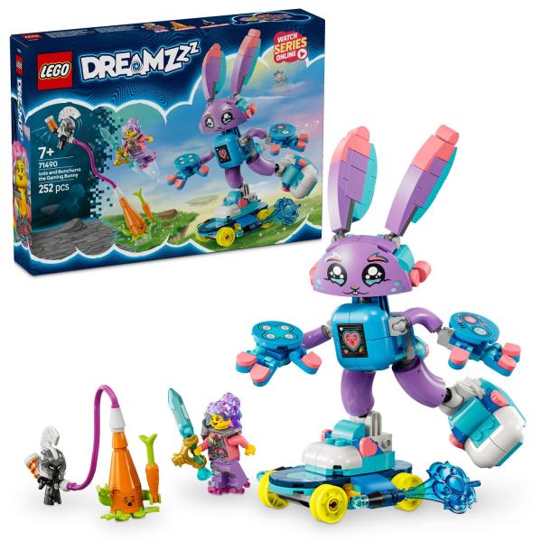 Lego Dreamzzz Izzie E Il Coniglietto Del Gaming Bunchurro, Giochi Di Fantasia Trasformabili 3 In 1 Per Bambine E Bambini Da 7 Anni Con Coniglio Con Skateboard Giocattolo E Booster O Con Jetpack 71490-image