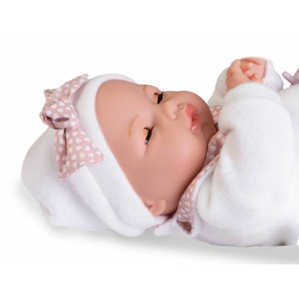 Antonio Juan 14363 BIMBA – mrkající panenka se zvuky a měkkým látkovým tělem – 37 cm