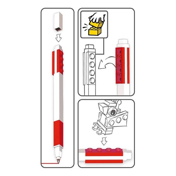 LEGO Gelové pero s minifigurkou, červené (obrázek 5)