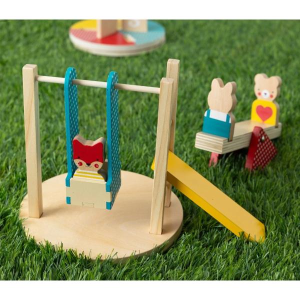 Petit Collage Dřevěná sada Na hřišti