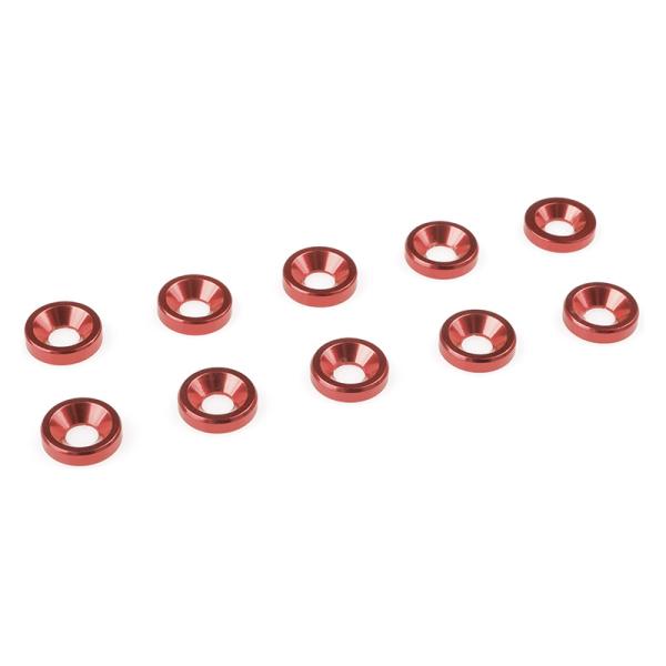 Imbottitura sul retro. vite M3 alluminio rosso (10)