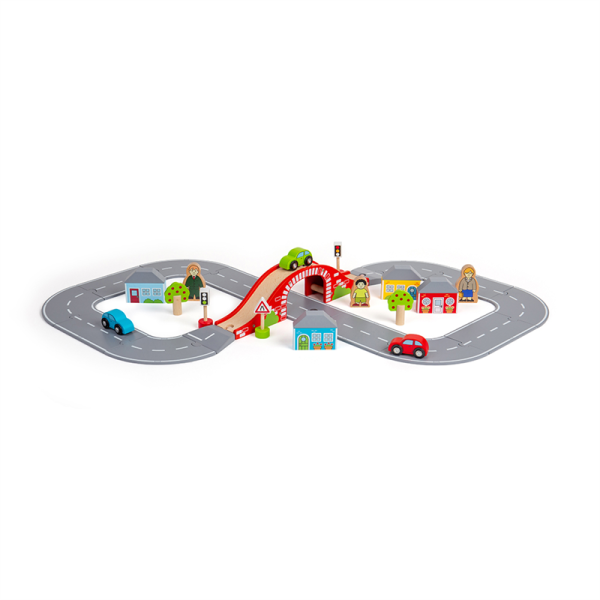 Bigjigs Rail Dřevěná autodráha osmička (obrázek 4)