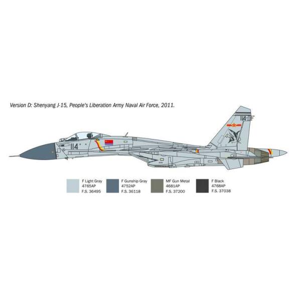 Model Kit letadlo 0197 - SUKHOI SU-27 D "SEA FLANKER" (1:72) (obrázek 10)