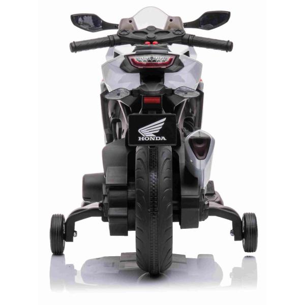 Elektrická Motorka HONDA CBR 1000RR, Licencované, 12V baterie, Plastová kola, bílá (obrázek 3)