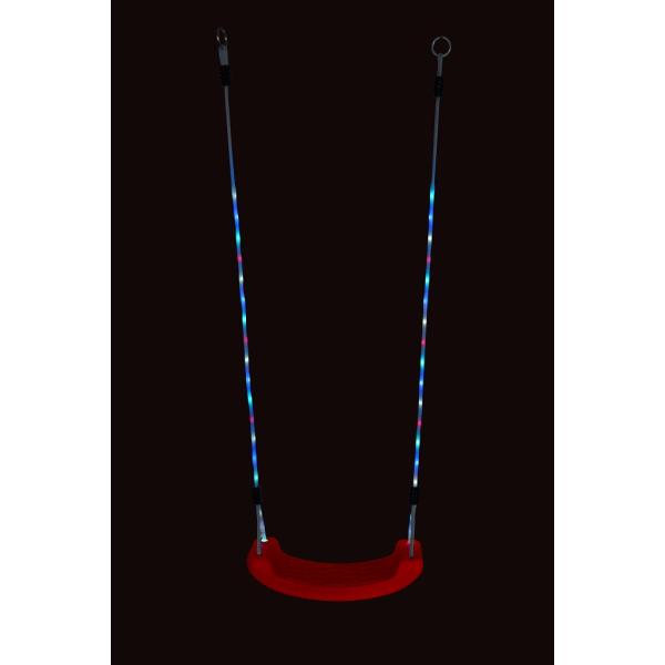 Plastová svítící houpačka červená