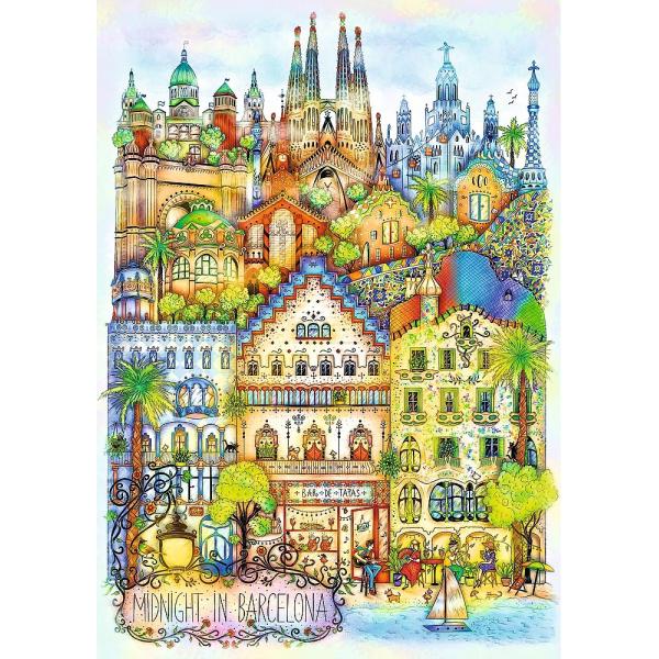 Trefl Puzzle 1000 Premium Plus – Půlnoc v Barceloně / Madalina Tantareanu