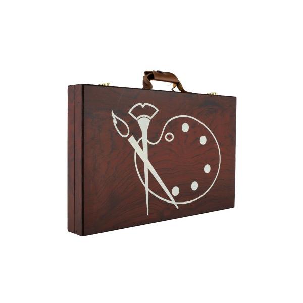 Sada na malování - Art box kreativní sada 79ks v dřevěném kufříku (obrázek 4)