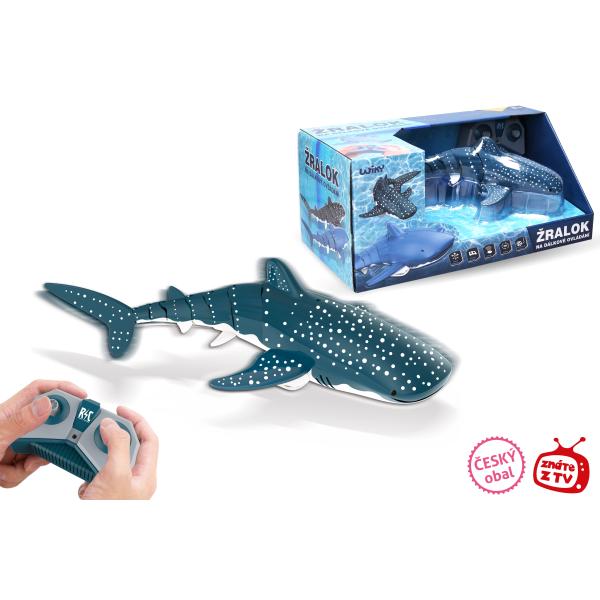 Žralok bílý RC do vody 35 cm