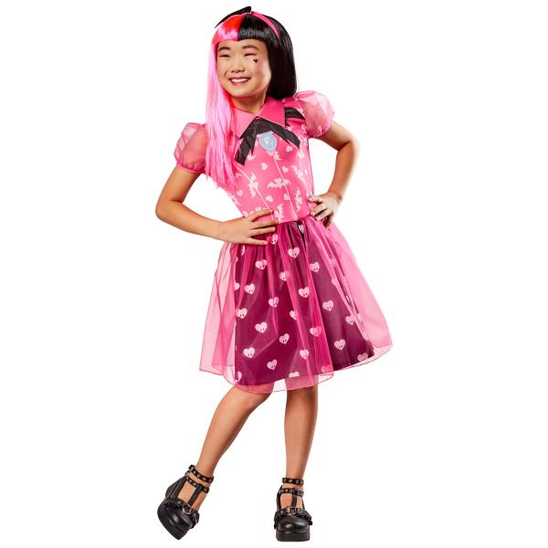 MONSTER HIGH Draculaura detský kostým veľkosť XS(110-116cm)