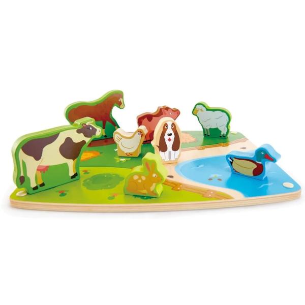 Dřevěné 3D puzzle Farma HAPE