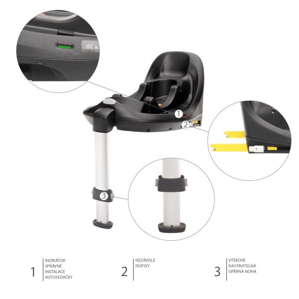 Autosedačka XM Plus i-Size bundle, Boss Grey (obrázek 5)