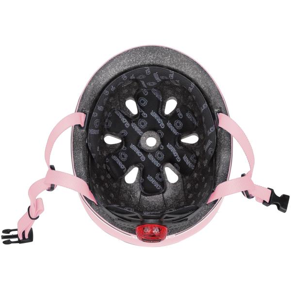 Globber dětská helma Go Up Lights XXS/XS ( 45-51CM ) Pastel Pink (obrázek 5)