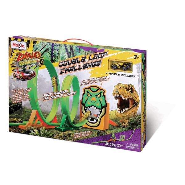 Maisto – Cyber Racers set, FM100 Dino Adventure Double Loop Challenge