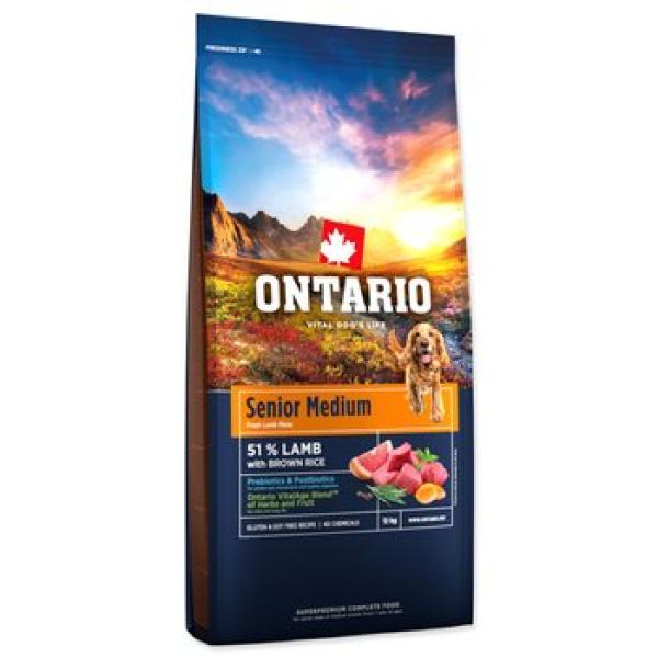 Krmivo Ontario Senior Medium Lamb & Brown Rice 12kg (obrázek 6)