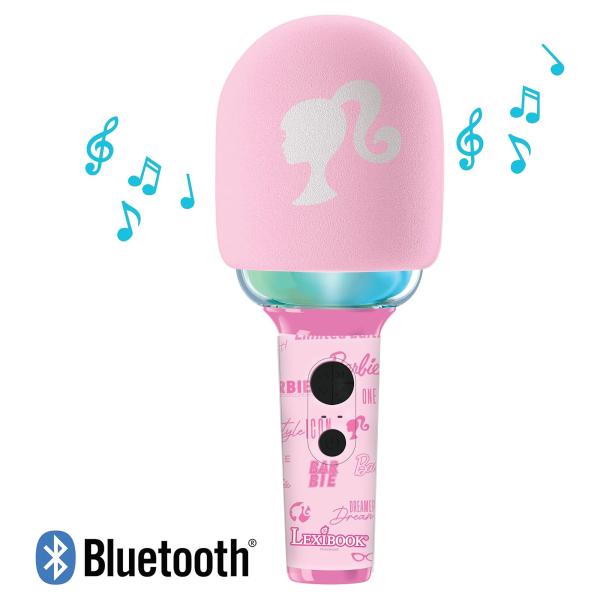 Lexibook Svítící bezdrátový karaoke mikrofon Barbie (obrázek 3)
