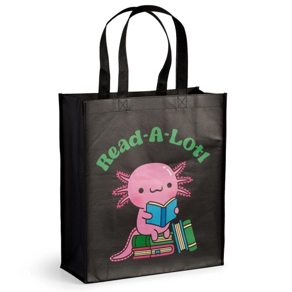 Mudpuppy Znovupoužitelná nákupní taška Axolotl čte (obrázek 4)