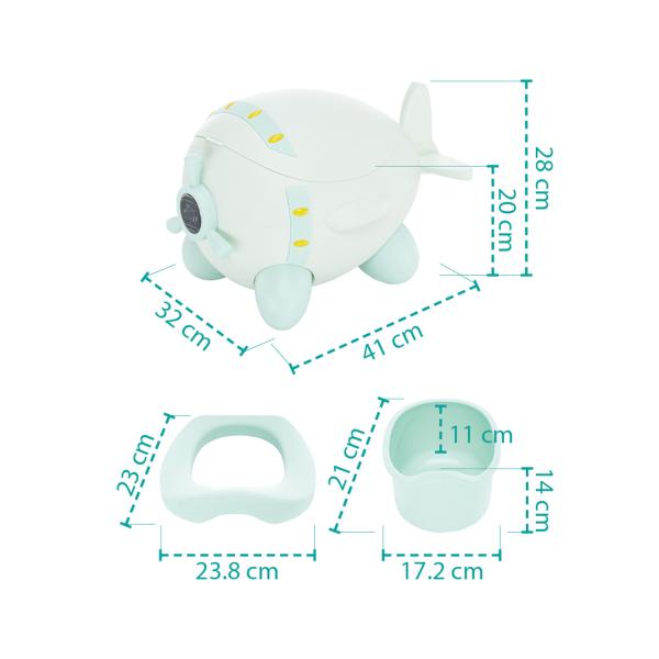 Nočník Plane, Blush Pink