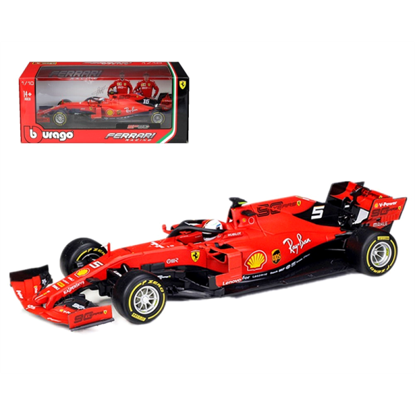 Bburago 1:18 Ferrari Racing F1 2019 SF90 Nr.5 Sebastian Vettel