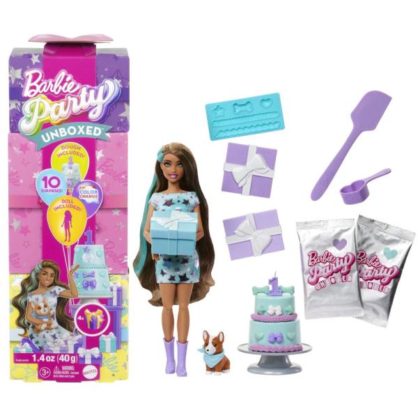 Barbie Party Reveal - tyrkysová