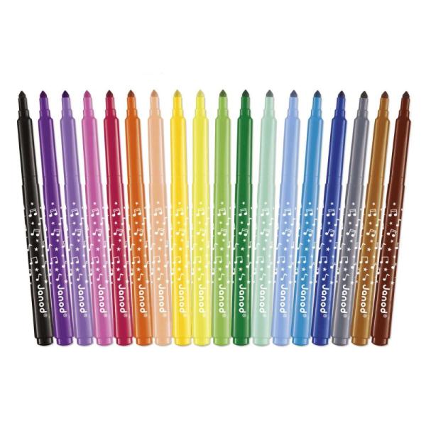 Janod Colorino Kinderfilzstifte 18 Farben-image