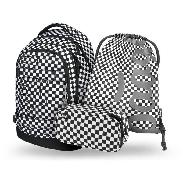 Baagl Set Di Zaini Per La Scuola, Per Ragazzi E Ragazze, 3 Pezzi, Skateboard, Skate Max, Borsa Per La Scuola A Partire Dalla 3A Classe, Zaino Per La Scuola Elementare Con Cintura Toracica, Zaino-image